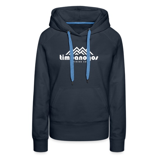 Timpanogos Hiking Co. (official) - Women’s Fitted Hoodie - navy