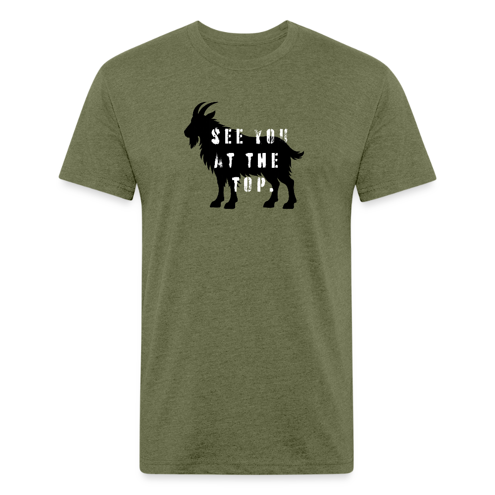 See You At the Top - Premium Graphic Tee - heather military green