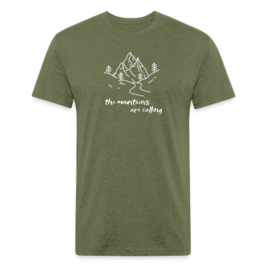 The Mountains are Calling - POD - heather military green