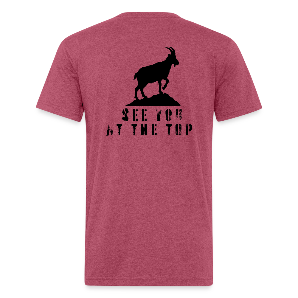 See You At the Top (new) - Premium Graphic Tee - heather burgundy