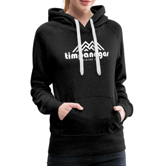Timpanogos Hiking Co. (official) - Women’s Fitted Hoodie - charcoal grey