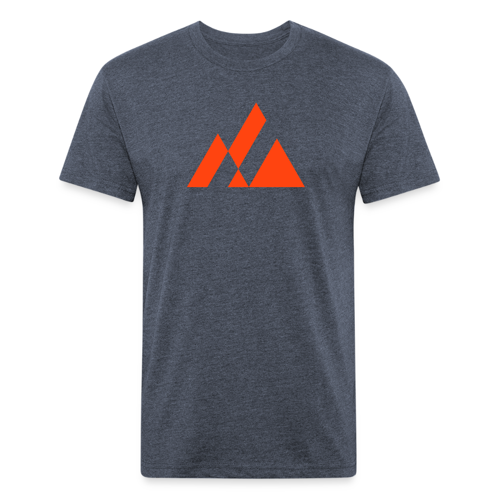 Elevation (electric red) - Premium Graphic Tee - heather navy