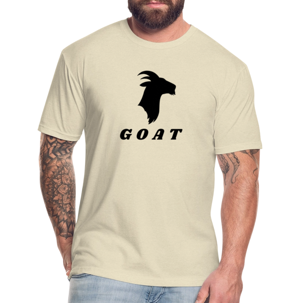 GOAT (black) - Premium Graphic Tee - heather cream