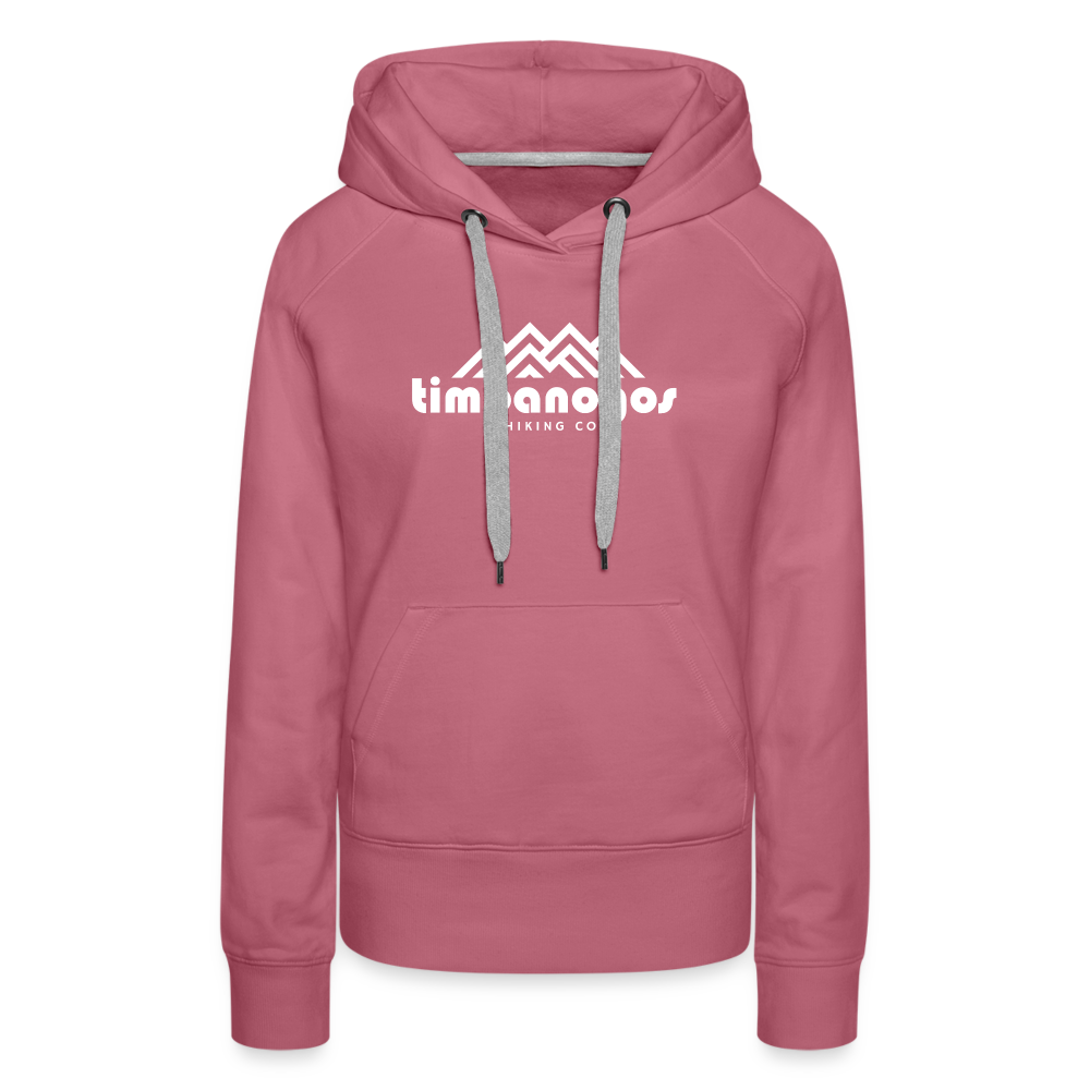 Timpanogos Hiking Co. (official) - Women’s Fitted Hoodie - mauve