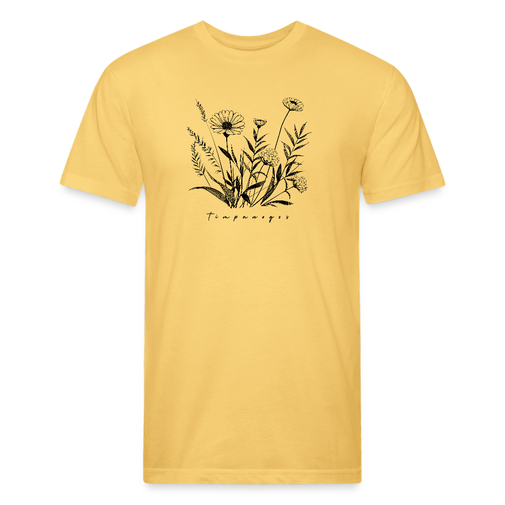 Wildflowers - Premium Graphic Tee - pastel yellow