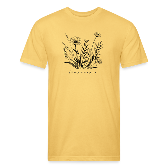 Wildflowers - Premium Graphic Tee - pastel yellow