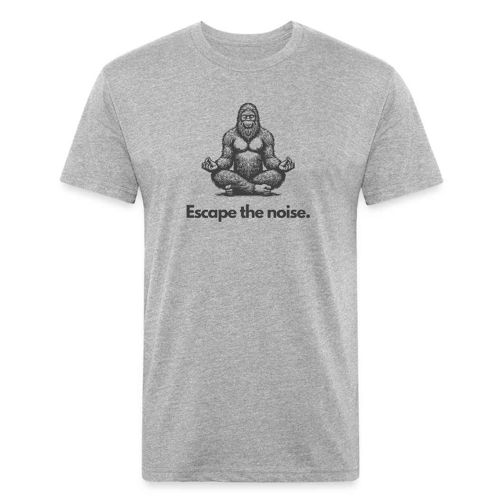 Escape the Noise (Bigfoot) - Premium Graphic Tee (POD) - heather gray