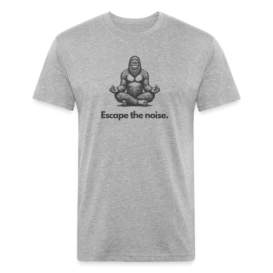 Escape the Noise (Bigfoot) - Premium Graphic Tee (POD) - heather gray
