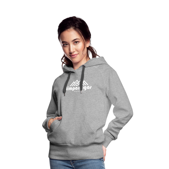 Timpanogos Hiking Co. (official) - Women’s Fitted Hoodie - heather grey