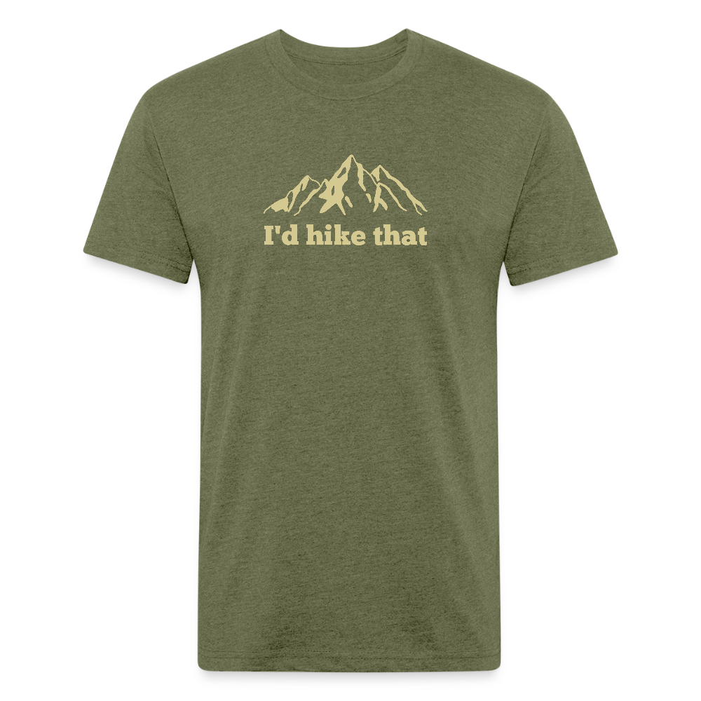 I'd Hike That - Premium Graphic Tee (POD) - heather military green