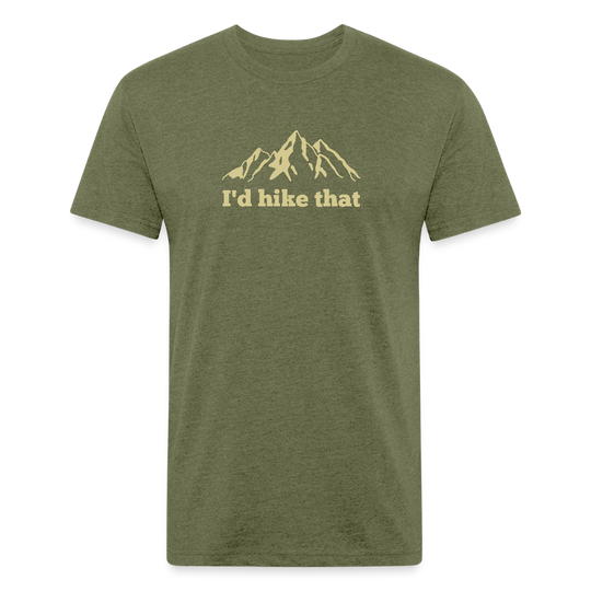I'd Hike That - Premium Graphic Tee (POD) - heather military green