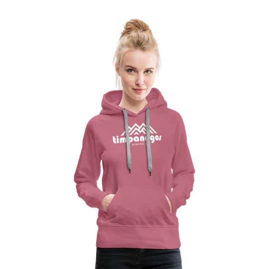 Timpanogos Hiking Co. (official) - Women’s Fitted Hoodie - mauve