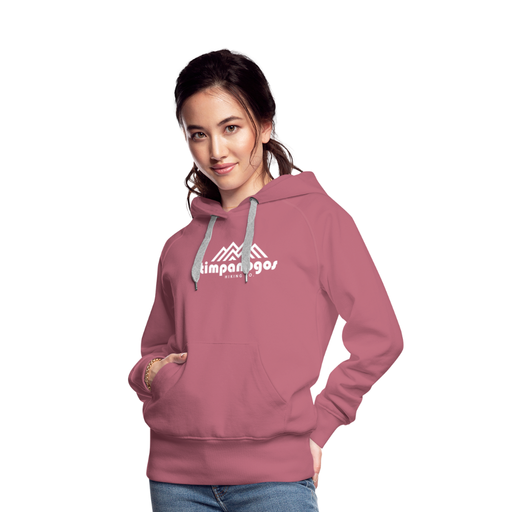 Timpanogos Hiking Co. (official) - Women’s Fitted Hoodie - mauve