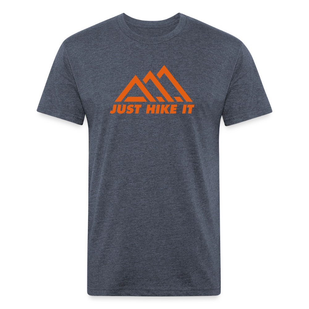Just Hike It - Premium Graphic Tee - heather navy