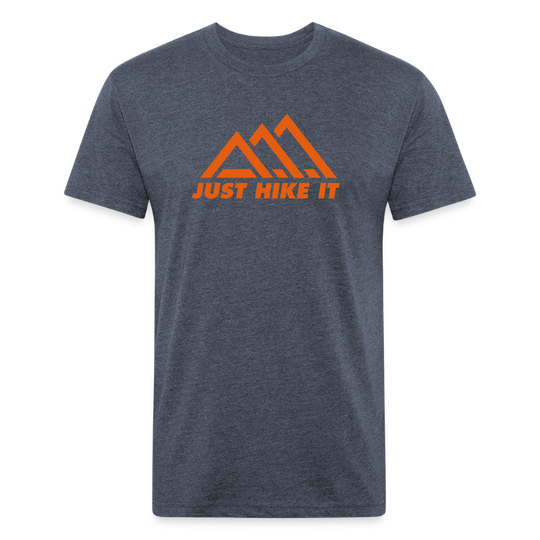 Just Hike It - Premium Graphic Tee - heather navy