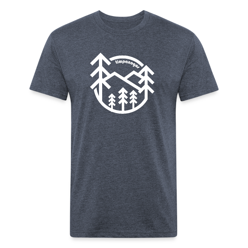 Retro Forest - Premium Graphic Tee (POD) - heather navy