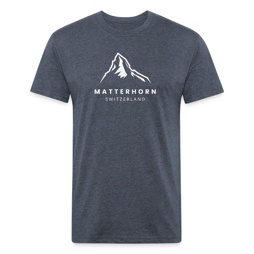 Matterhorn (Switzerland) - Premium Graphic Tee - heather navy