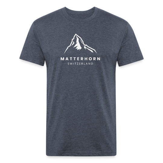 Matterhorn (Switzerland) - Premium Graphic Tee - heather navy