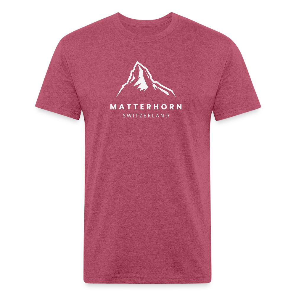 Matterhorn (Switzerland) - Premium Graphic Tee - heather burgundy