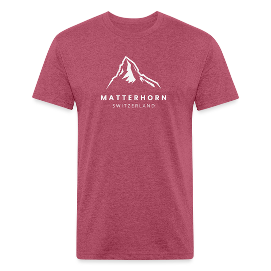 Matterhorn (Switzerland) - Premium Graphic Tee - heather burgundy