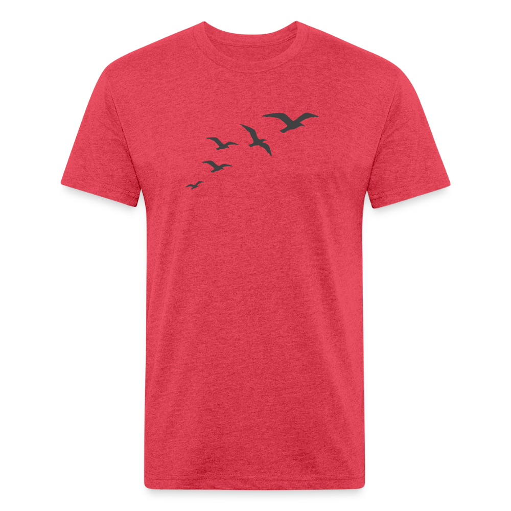 Birds of a Feather - Premium Graphic Tee - heather red
