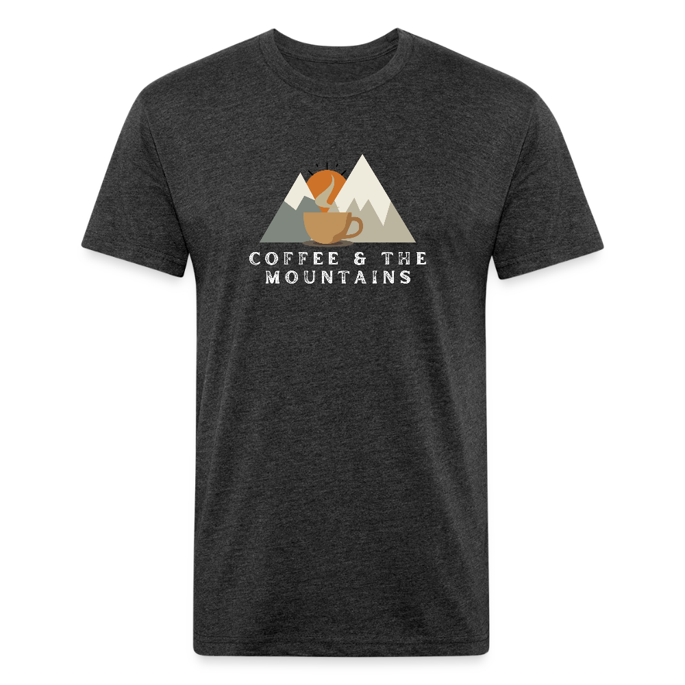 Coffee & the Mountains - Premium Graphic Tee (POD) - heather black