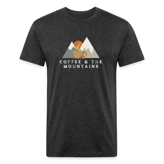 Coffee & the Mountains - Premium Graphic Tee (POD) - heather black