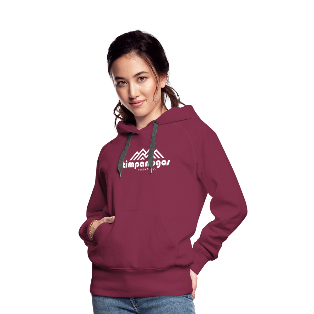 Timpanogos Hiking Co. (official) - Women’s Fitted Hoodie - burgundy