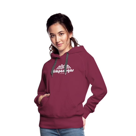 Timpanogos Hiking Co. (official) - Women’s Fitted Hoodie - burgundy
