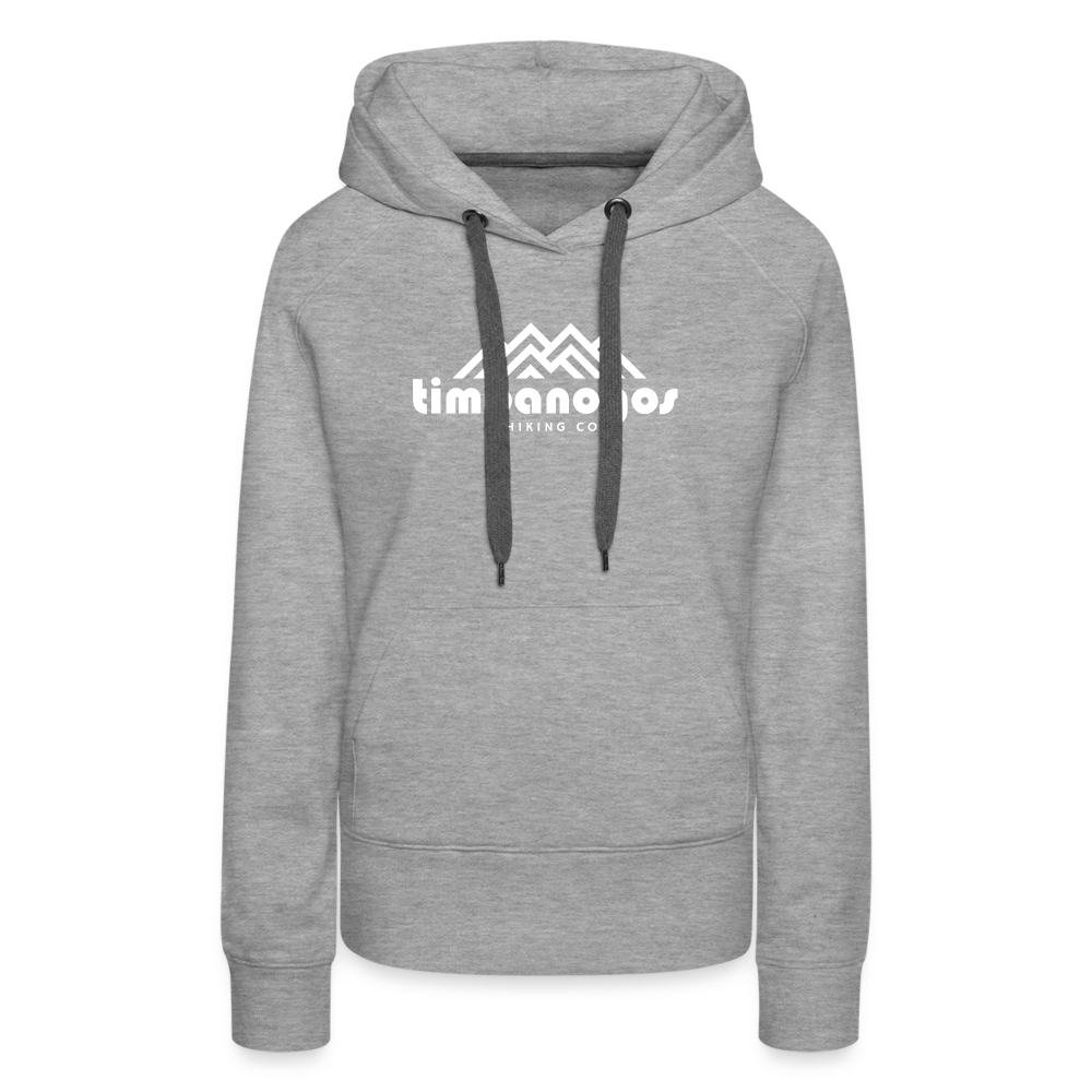 Timpanogos Hiking Co. (official) - Women’s Fitted Hoodie - heather grey