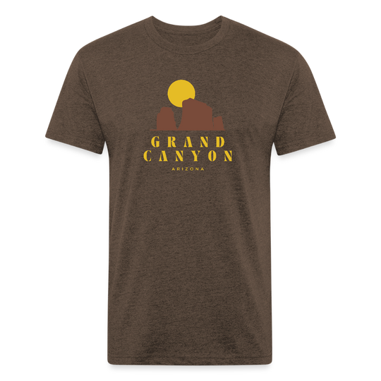 Grand Canyon - Premium Graphic Tee - heather espresso