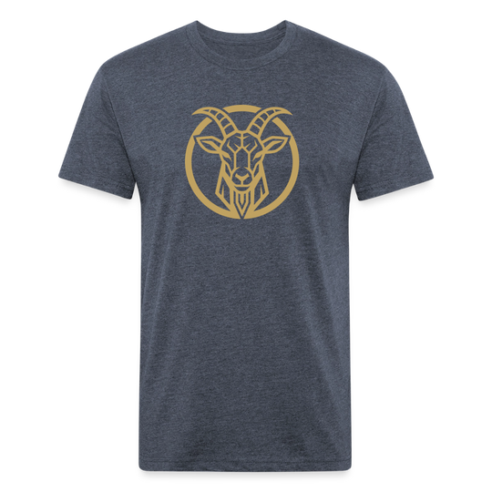 Goat Mentality  - Premium Graphic Tee - heather navy