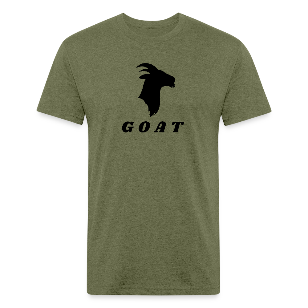 GOAT (black) - Premium Graphic Tee - heather military green