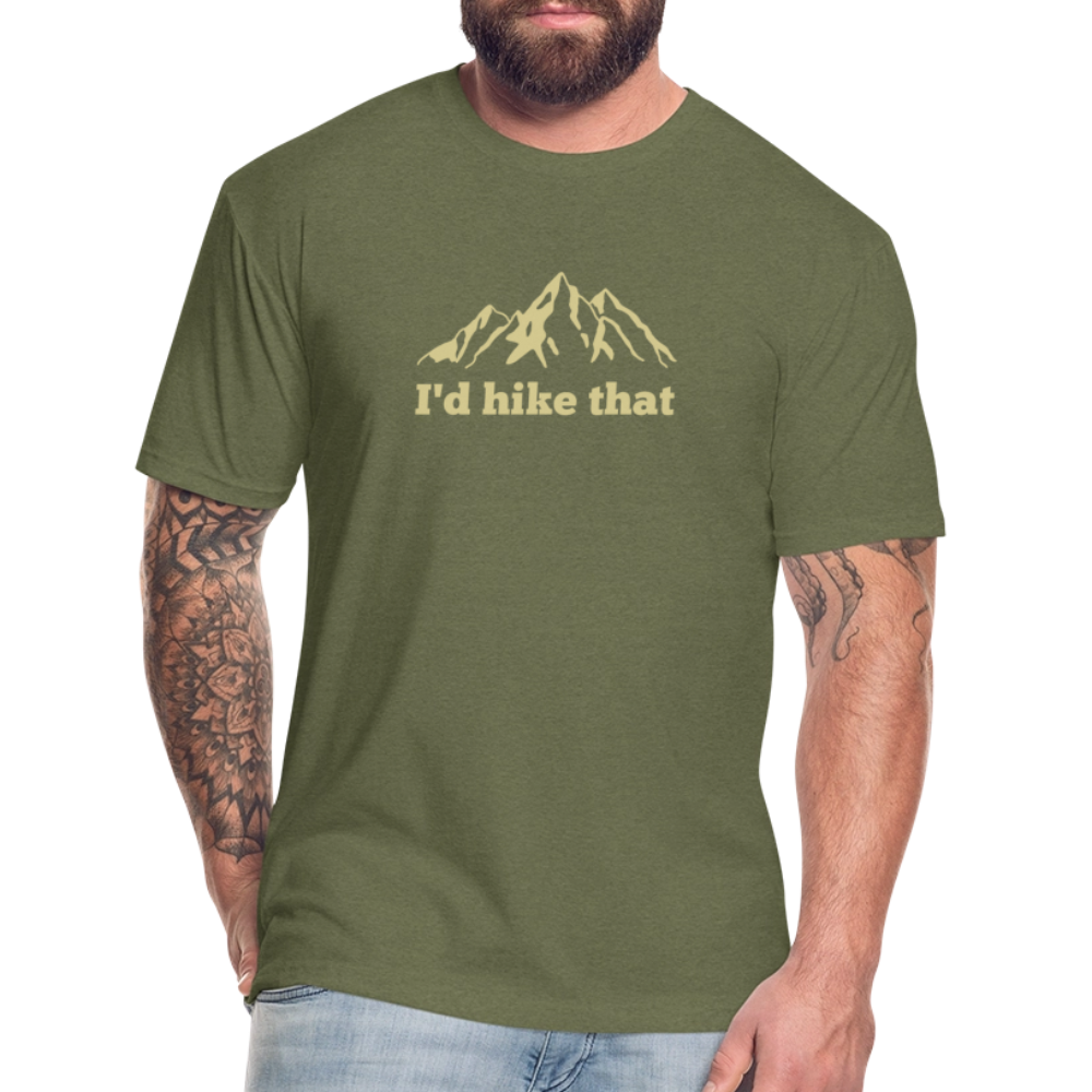 I'd Hike That - Premium Graphic Tee (POD) - heather military green