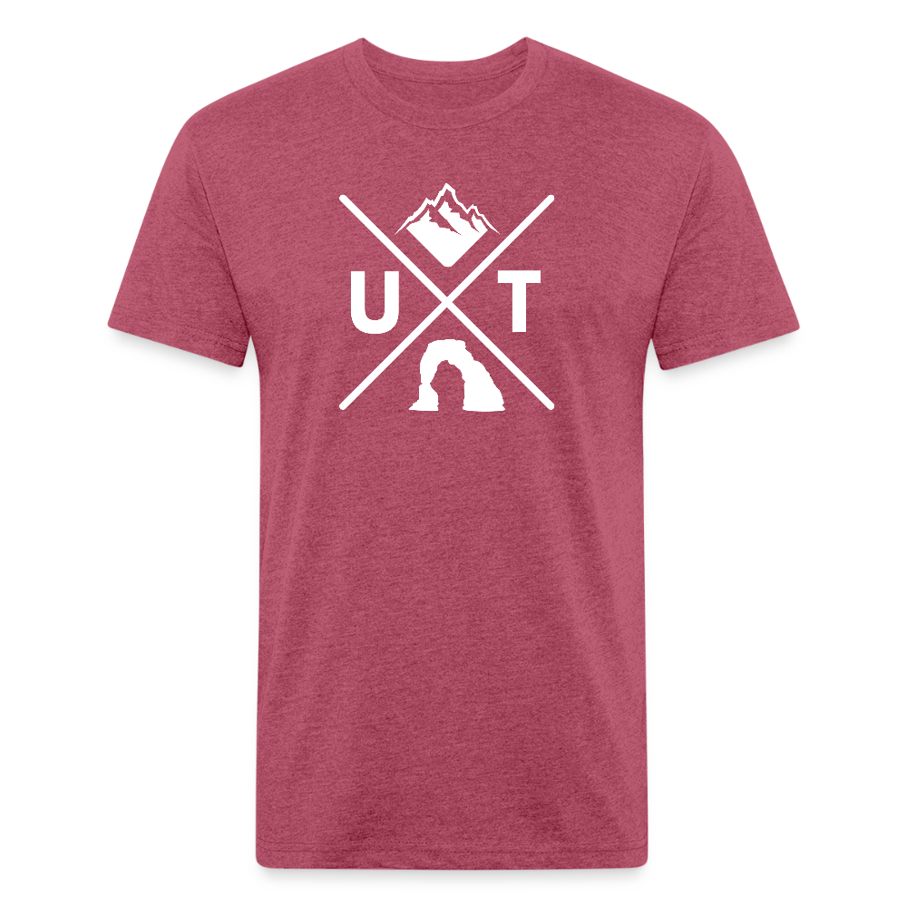 Utah X - Premium Graphic Tee (POD) - heather burgundy
