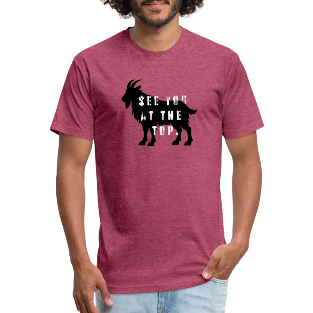 See You At the Top - Premium Graphic Tee (POD) - heather burgundy