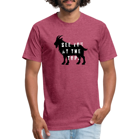 See You At the Top - Premium Graphic Tee (POD) - heather burgundy