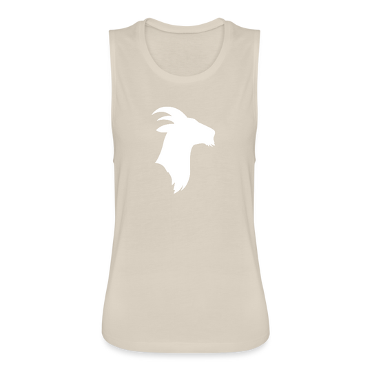 Goat - Women's Flowy Muscle Tank by Bella - dust