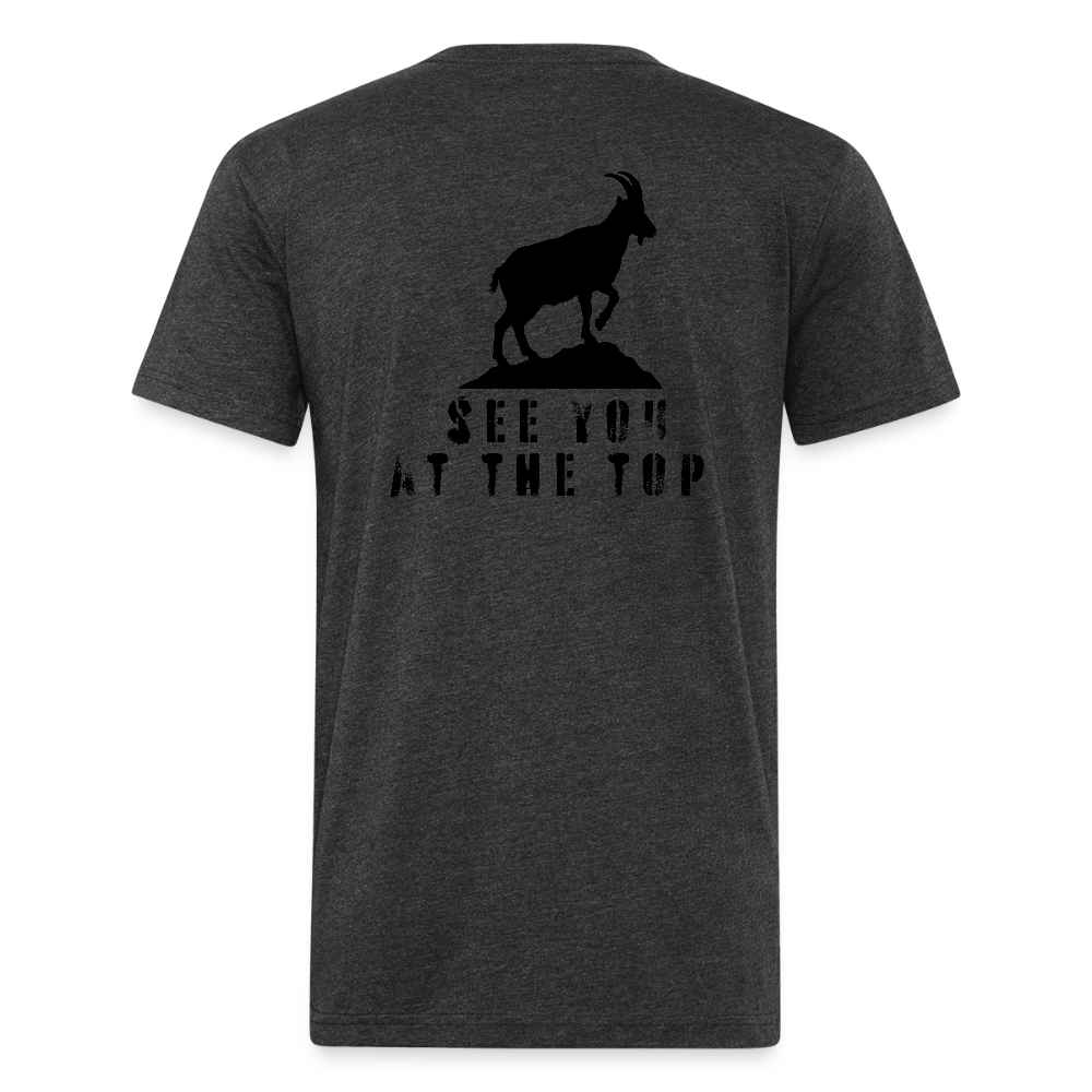See You At the Top (new) - Premium Graphic Tee - heather black
