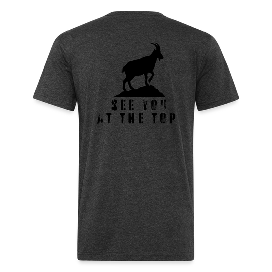 See You At the Top (new) - Premium Graphic Tee - heather black