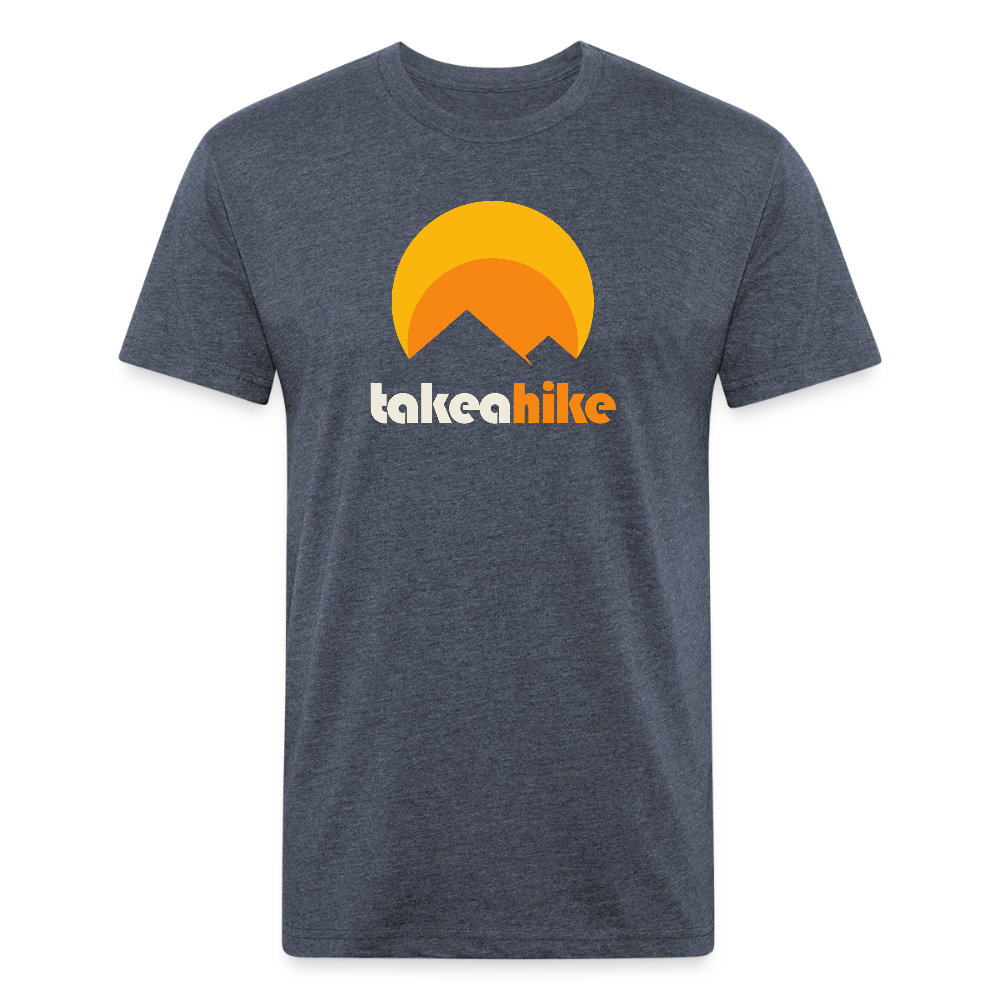 Take a Hike (retro) - Premium Graphic Tee - heather navy