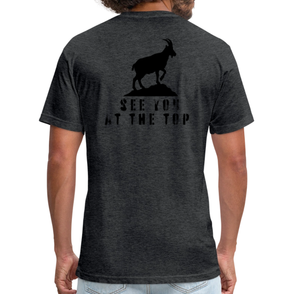 See You At the Top (new) - Premium Graphic Tee - heather black