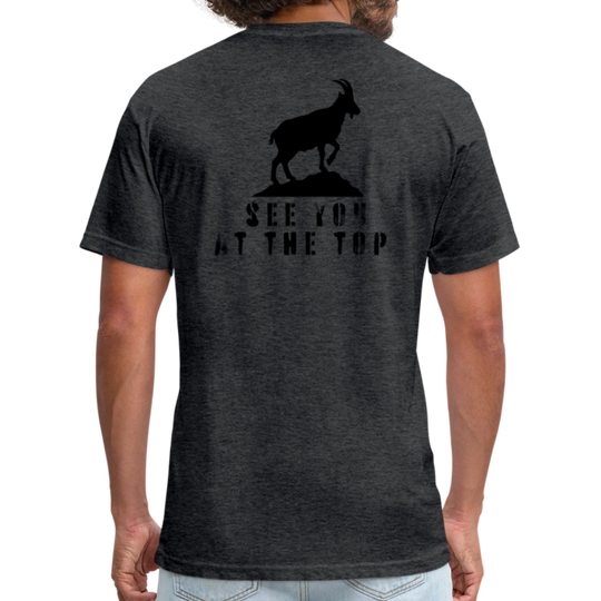 See You At the Top (new) - Premium Graphic Tee - heather black