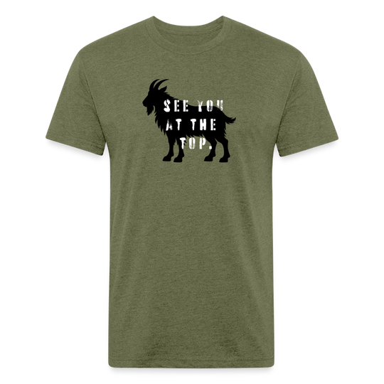 See You At the Top - Premium Graphic Tee (POD) - heather military green