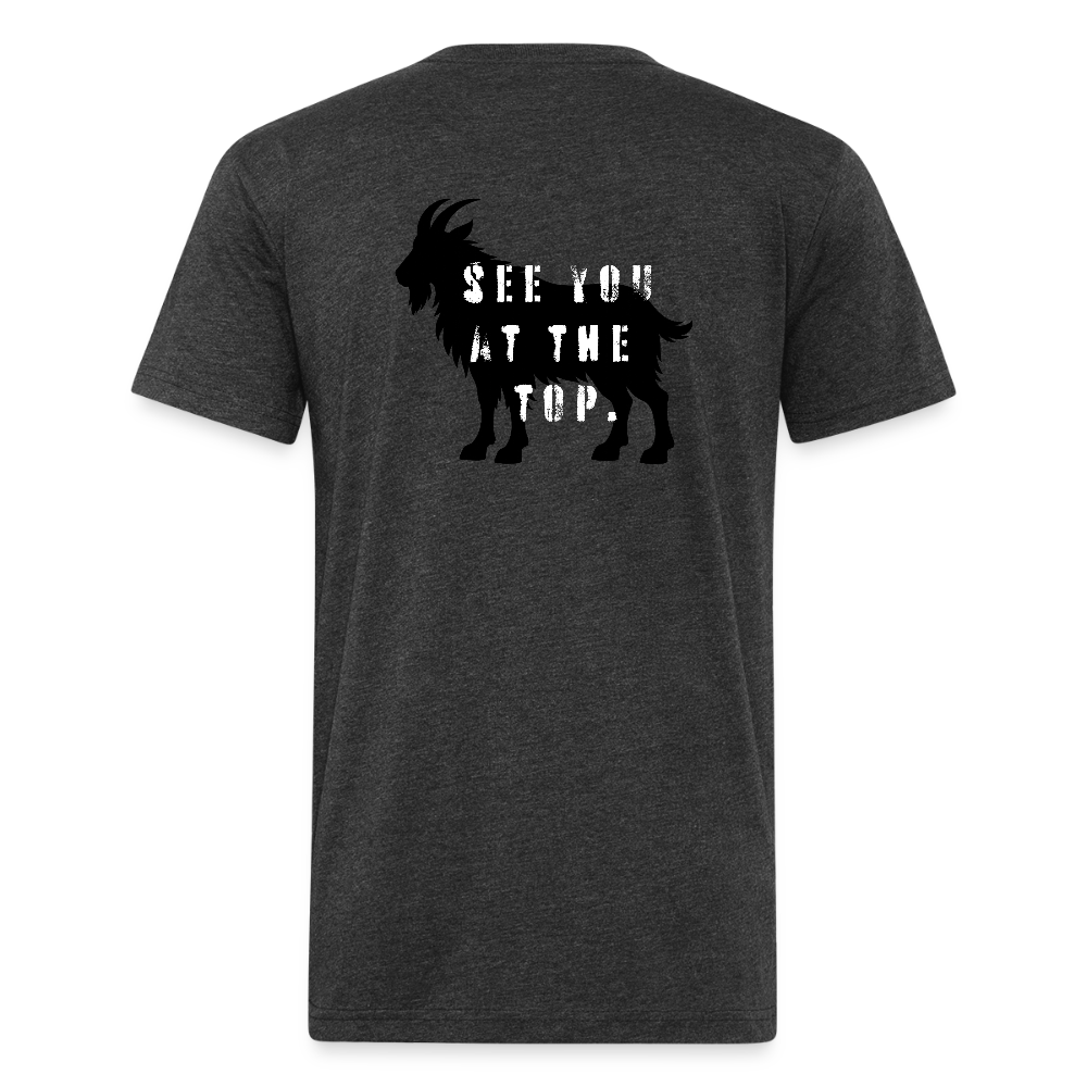 See You At the Top (back) - Premium Graphic Tee - heather black