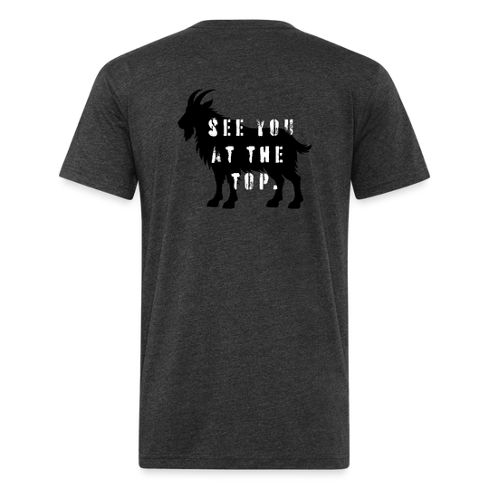 See You At the Top (back) - Premium Graphic Tee - heather black