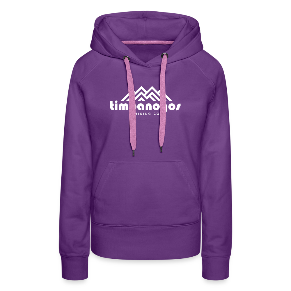Timpanogos Hiking Co. (official) - Women’s Fitted Hoodie - purple 