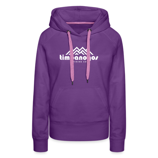 Timpanogos Hiking Co. (official) - Women’s Fitted Hoodie - purple 