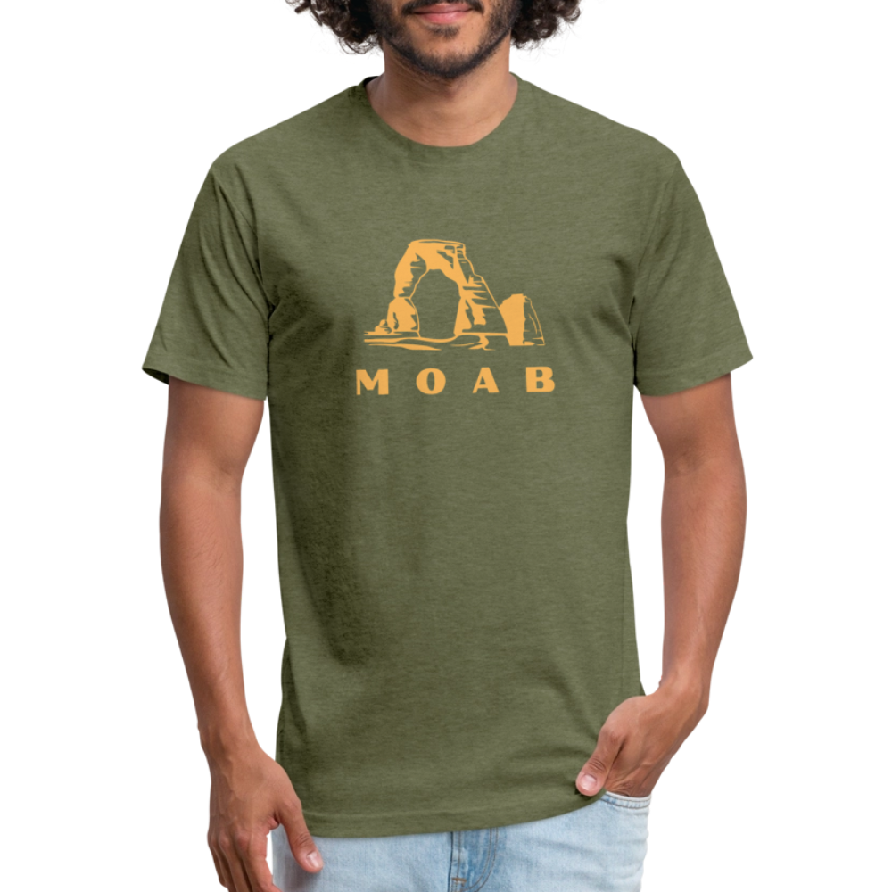 Moab - Premium Graphic Tee (POD) - heather military green