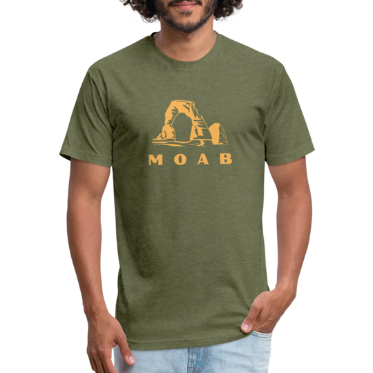 Moab - Premium Graphic Tee (POD) - heather military green